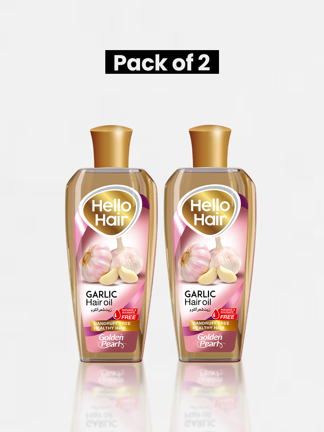 Pack of 2 Hello Hair Garlic Hair Oil