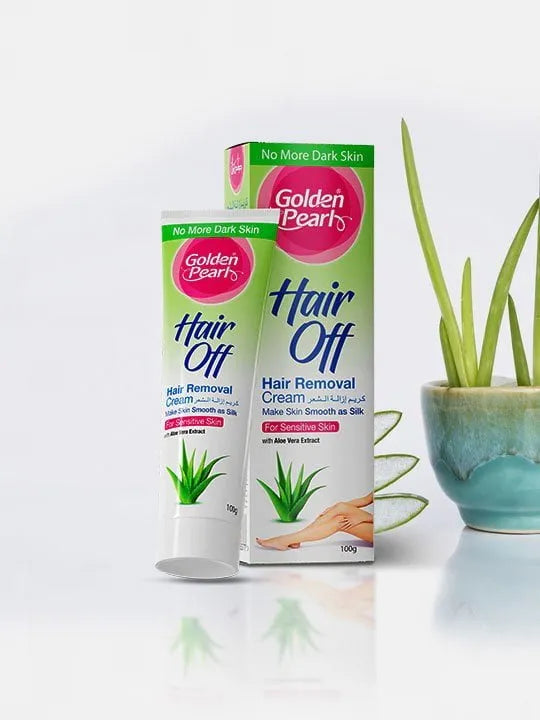 Golden Pearl Pakistan Pack of 3 Hair Off - Hair Removal Cream - Aloe Vera Deal