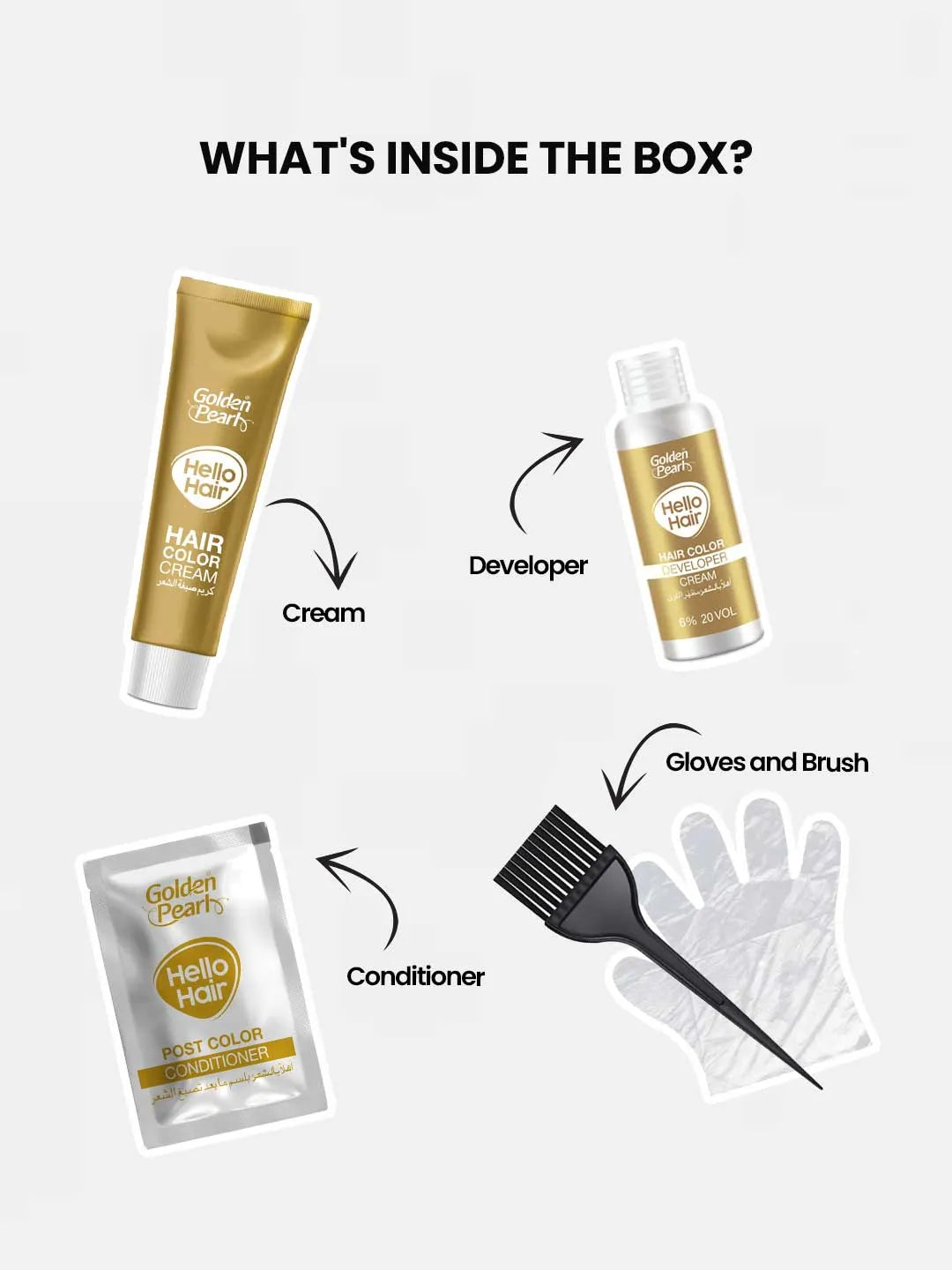 Golden Pearl Pakistan Hello Hair - Hair Color Ash Brown 5.1