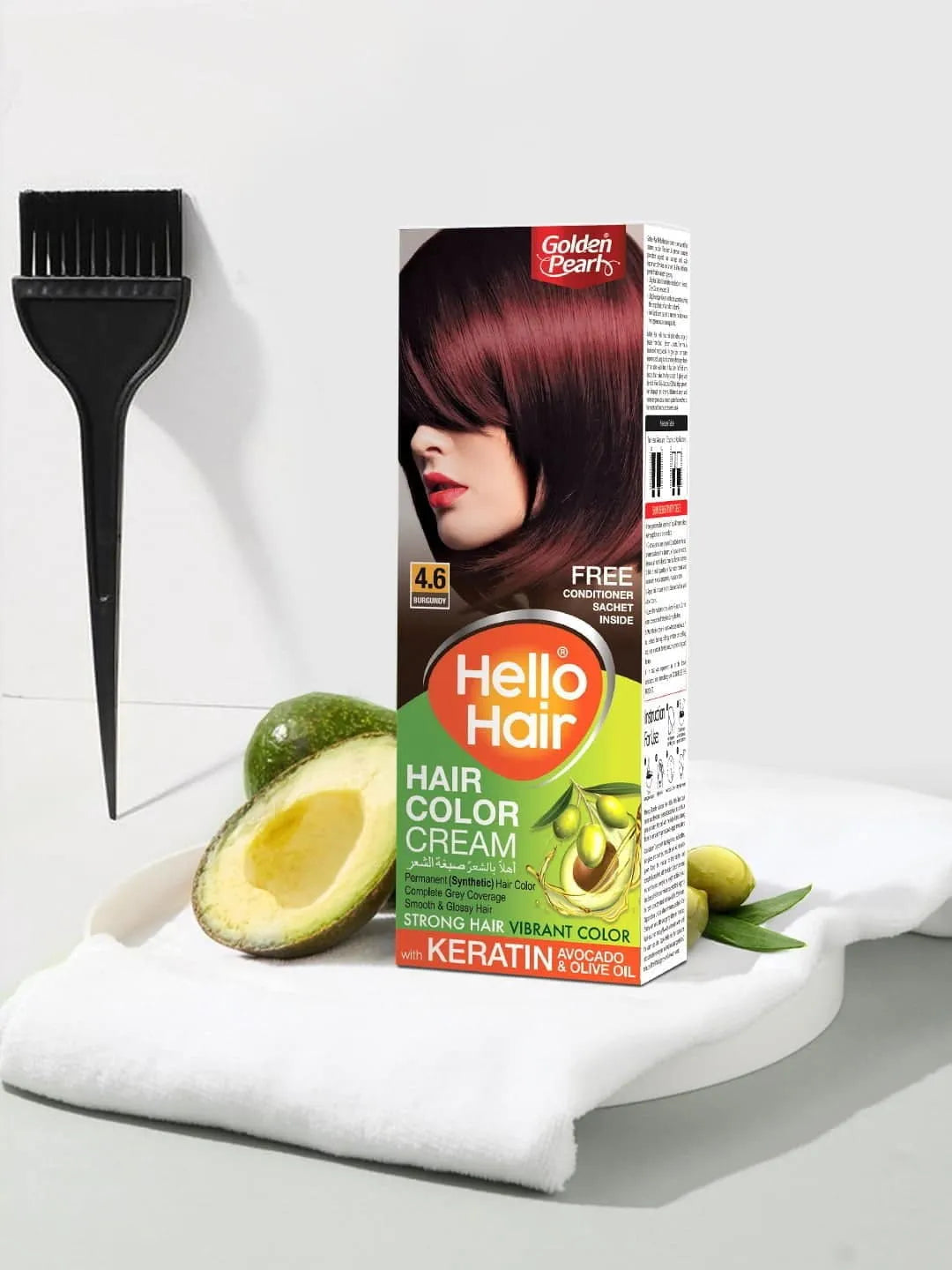 Golden Pearl Pakistan Hello Hair - Hair Color Burgundy 4.6
