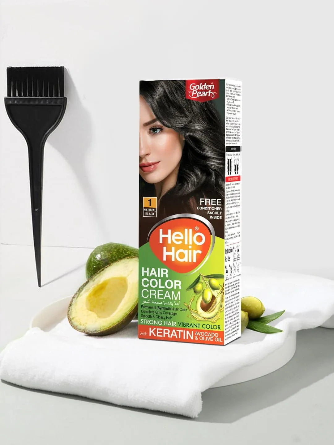 Golden Pearl Pakistan Hello Hair - Hair Color Natural Black 1