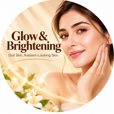 Glow & Brightening skincare concern featuring radiant-looking skin