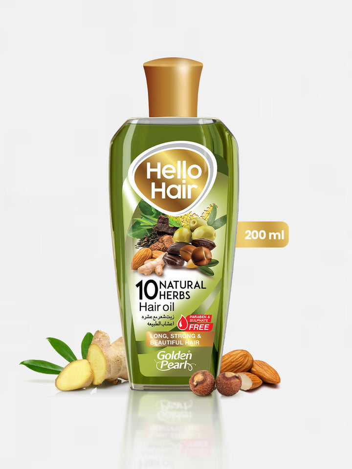 Hello Hair 10 Natural Herbal Hair Oil