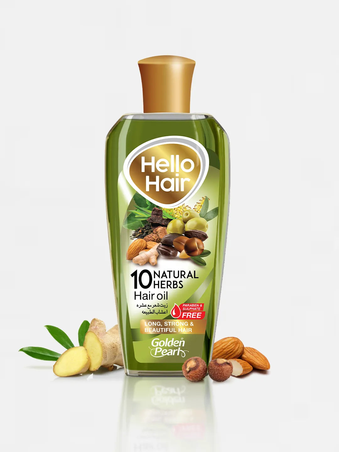 Golden Pearl Pakistan Hello Hair 10 Natural Herbal Hair Oil
