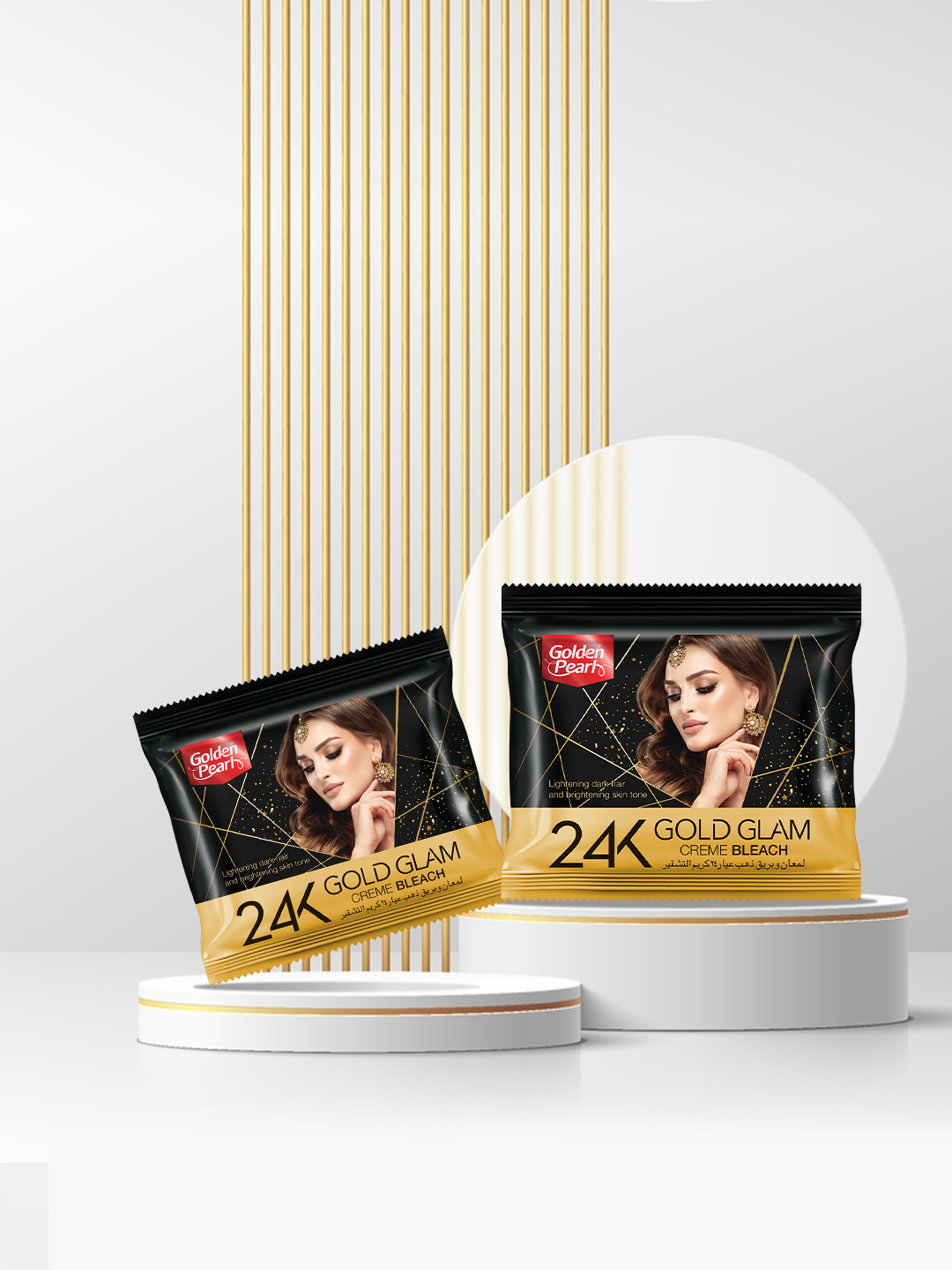 (Pack of 5)    24K Gold Glam Cream Bleach