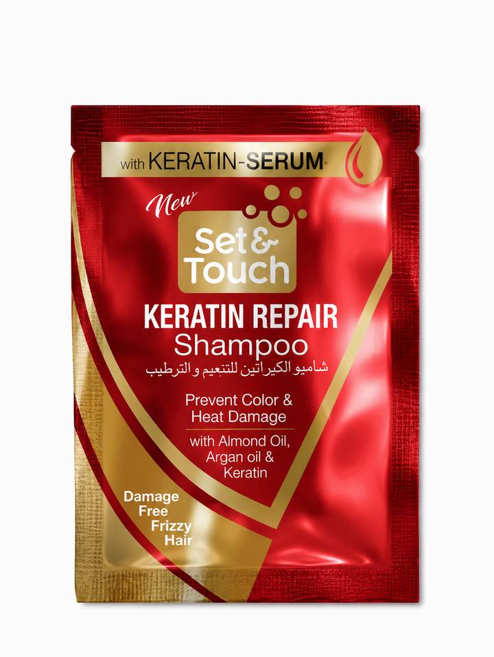 Set &amp; Touch Keratin Repair Shampoo Sachet 4ml Pack of 36