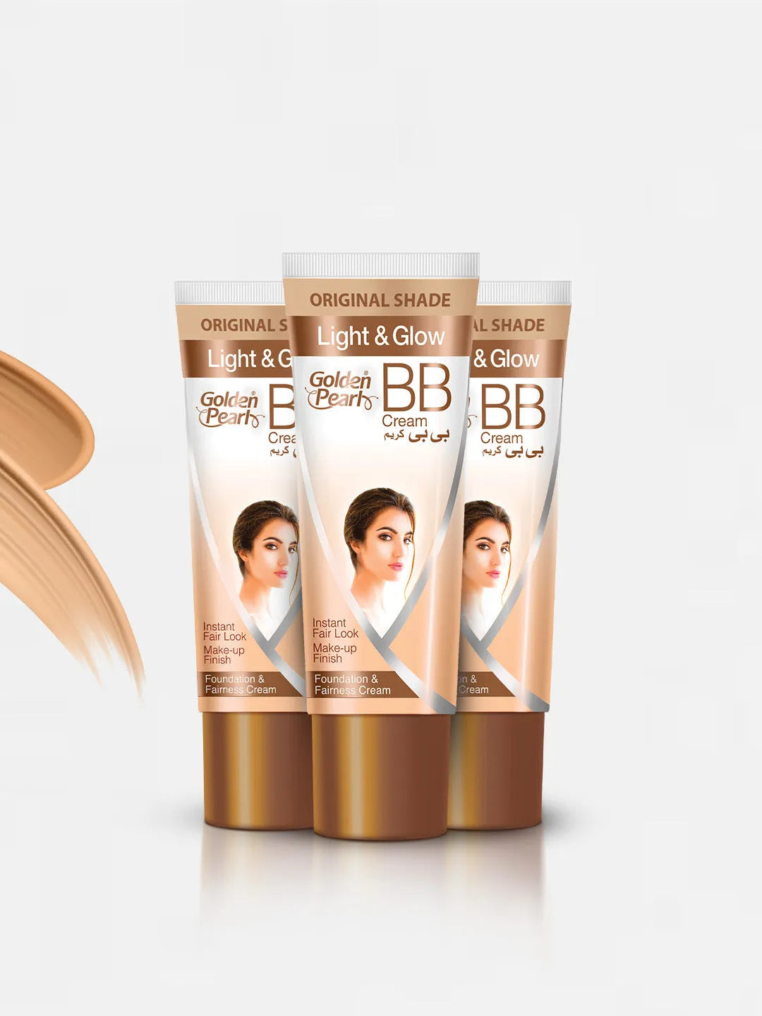Golden Pearl Pakistan Pack of 3  Light & Glow BB Cream Deal