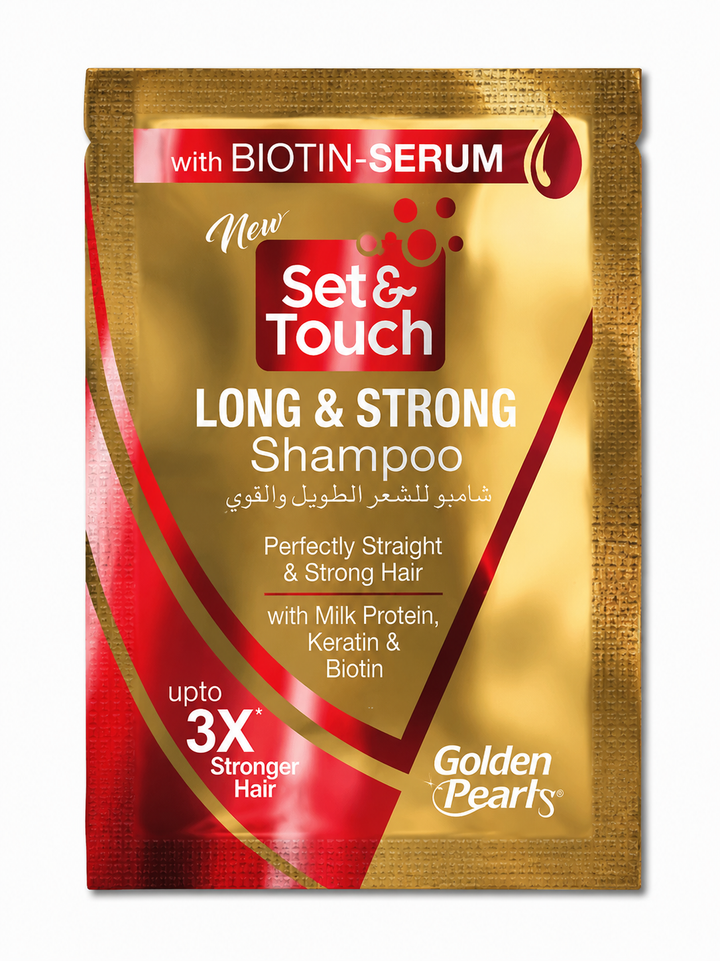 Set &amp; Touch LONG &amp; STRONG SHAMPOO 4ML (Pack of 36)