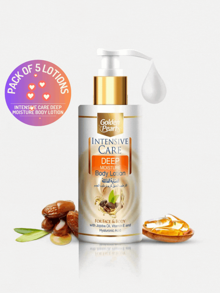 Golden Pearl Pakistan Pack of 5 200 ml - Intensive Care Deep Moisture Body Lotion Deal