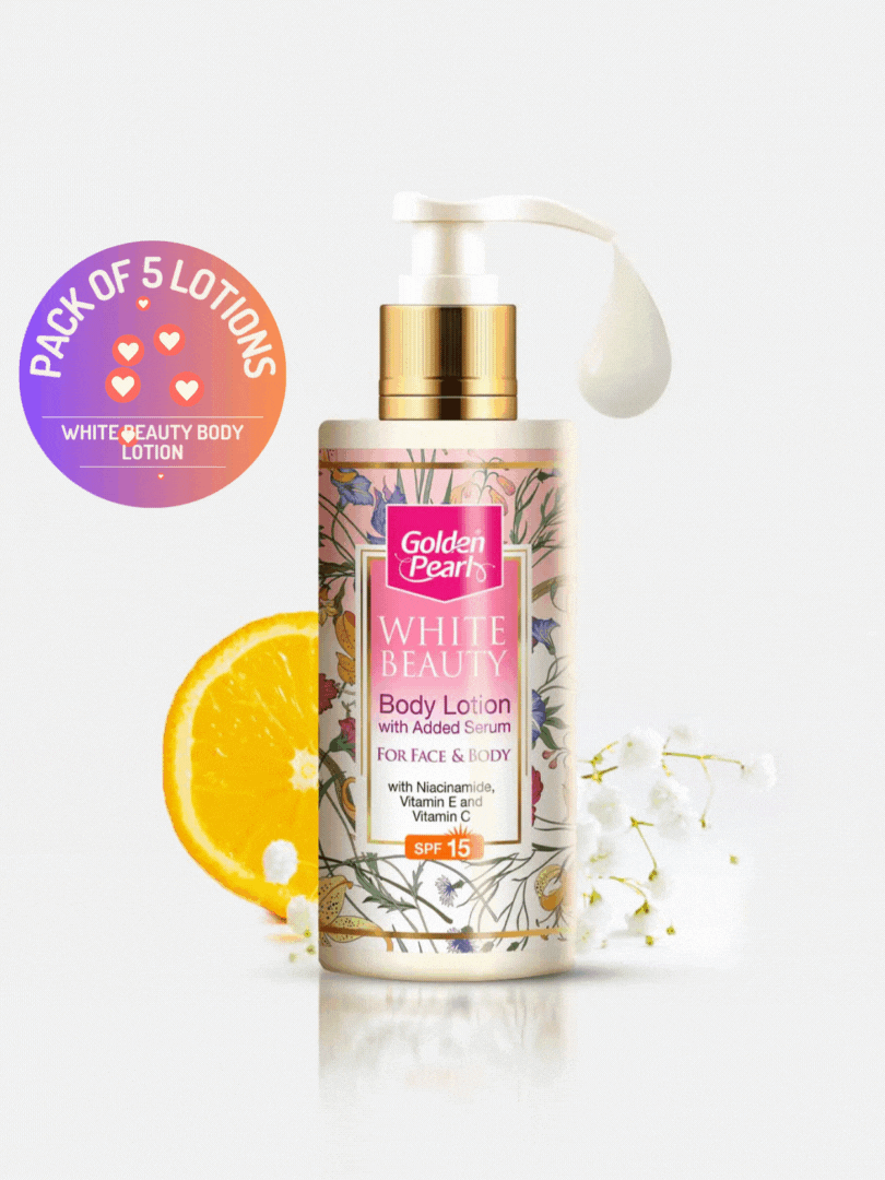 Pack of 5 White Beauty Body Lotion 200ml