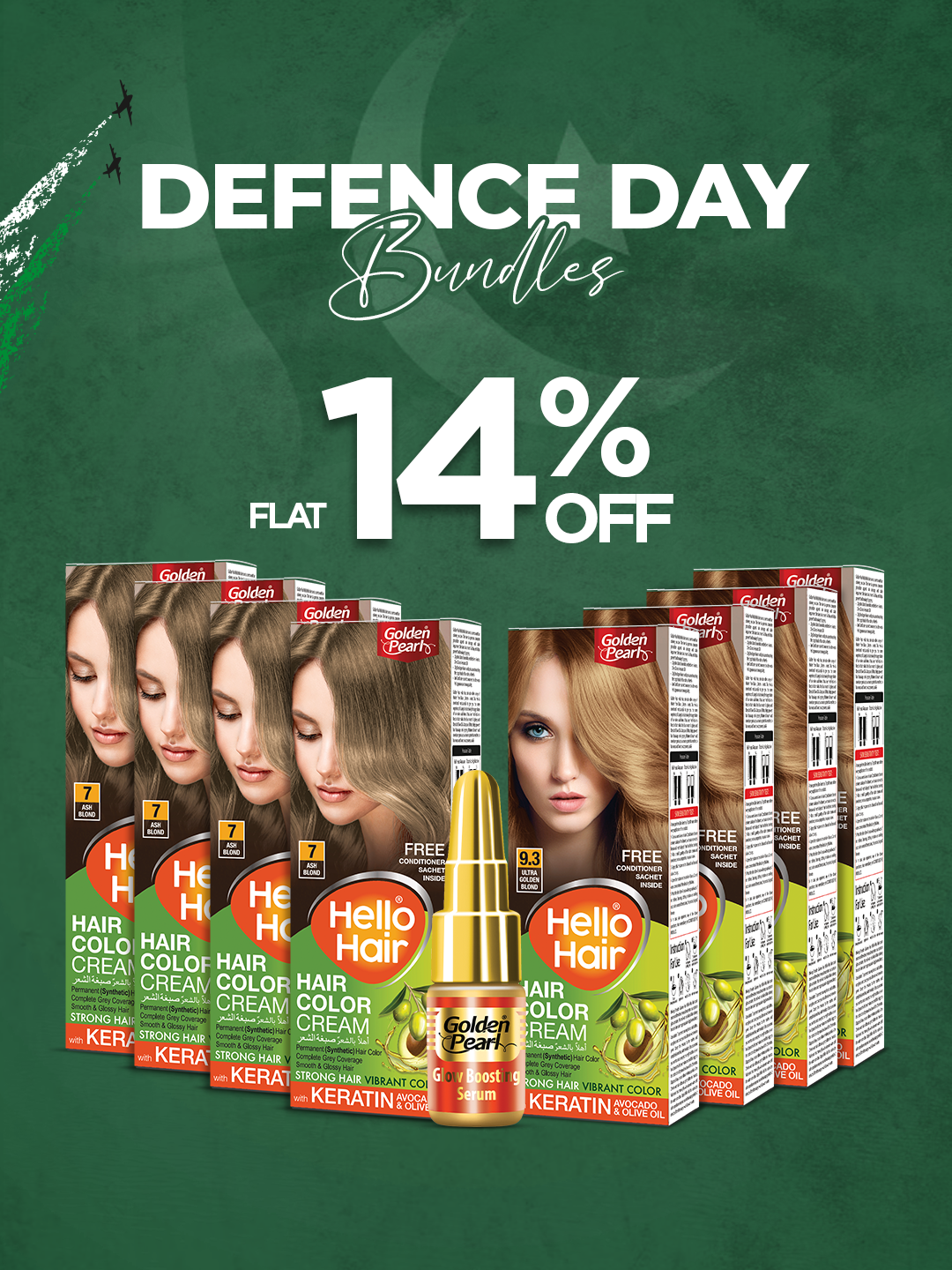 Defence Day  Bundle 13: Hair Color & Glow Essentials