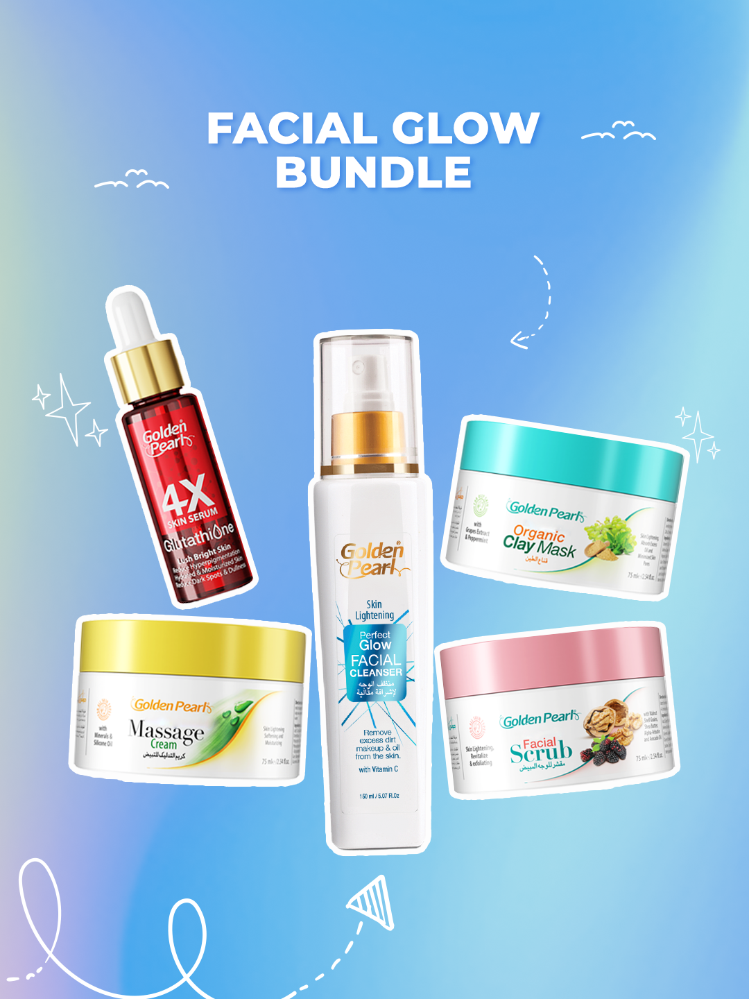 Golden Pearl Pakistan Facial Glow Bundle Deal