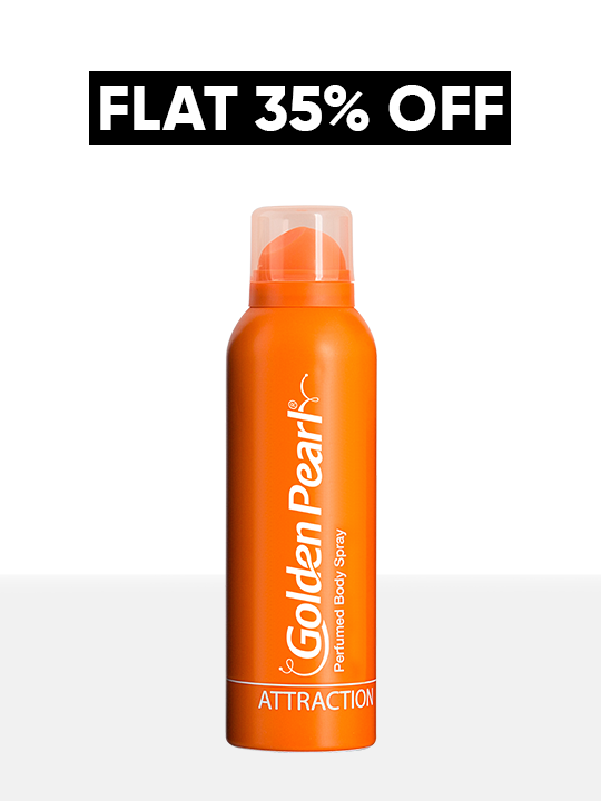 Orange spray bottle with &