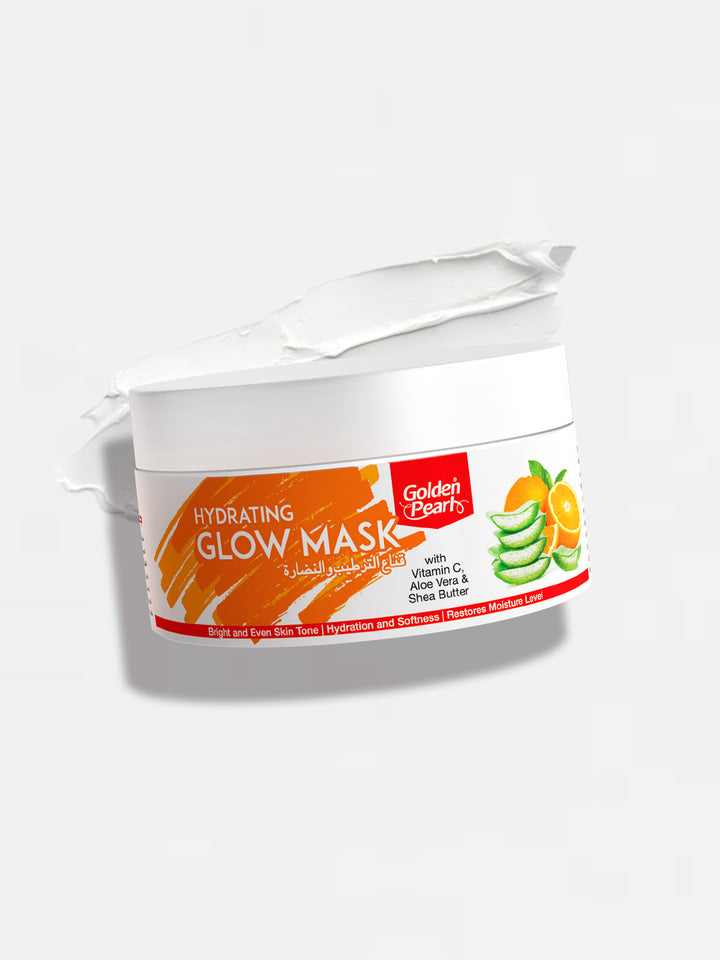 Hydrating Glow Mask packaging with visible branding on a white background