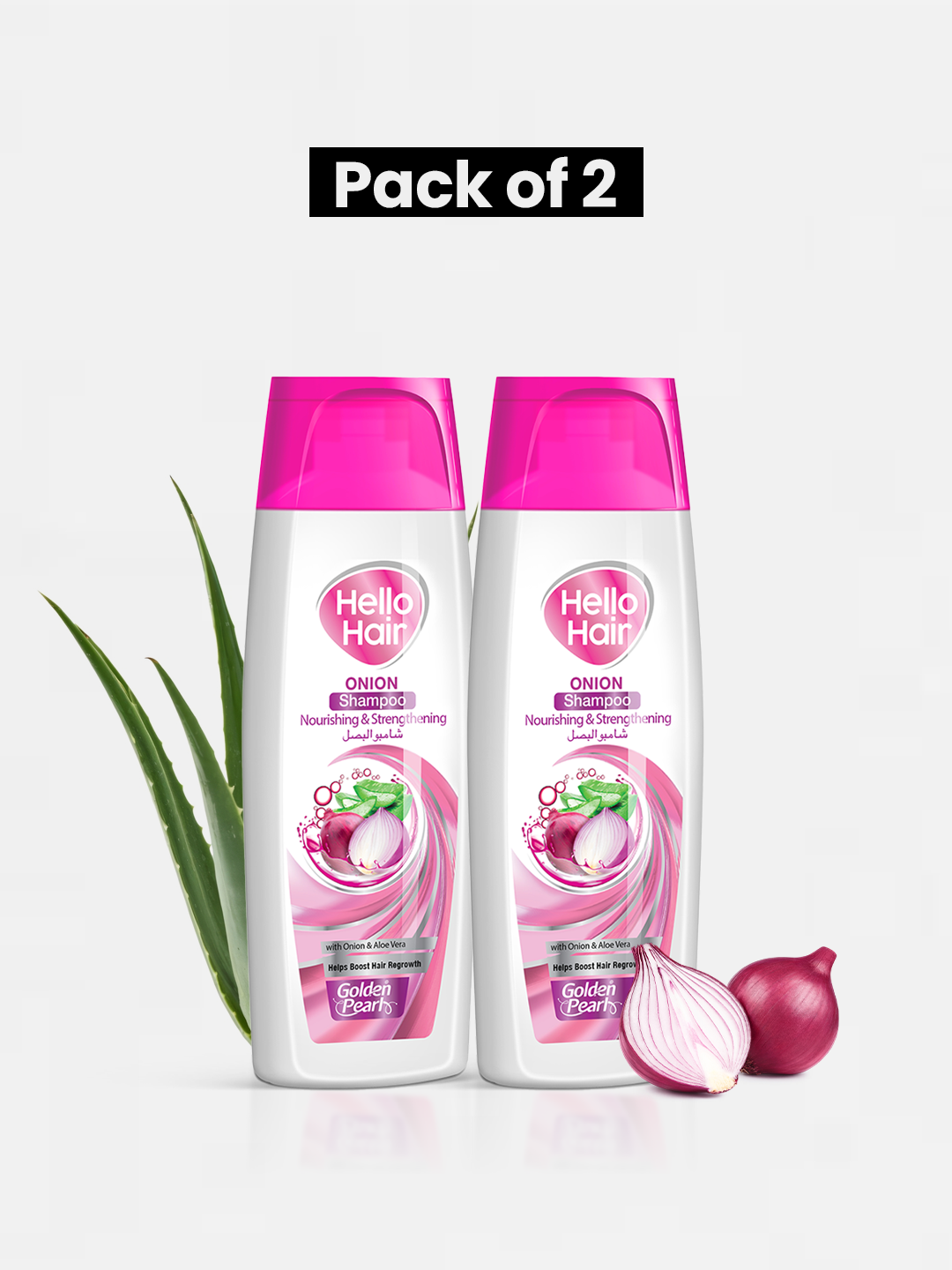 Pack of 2 Hello Hair - Onion Shampoo