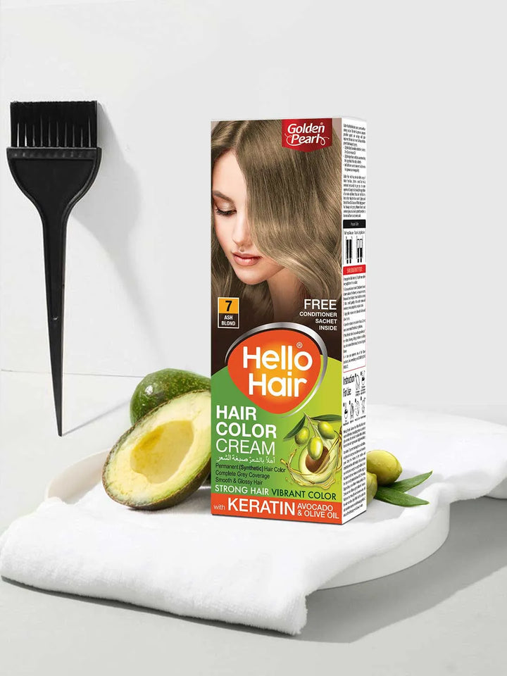 Golden Pearl Pakistan Hello Hair - Hair Color Ash Blond 7