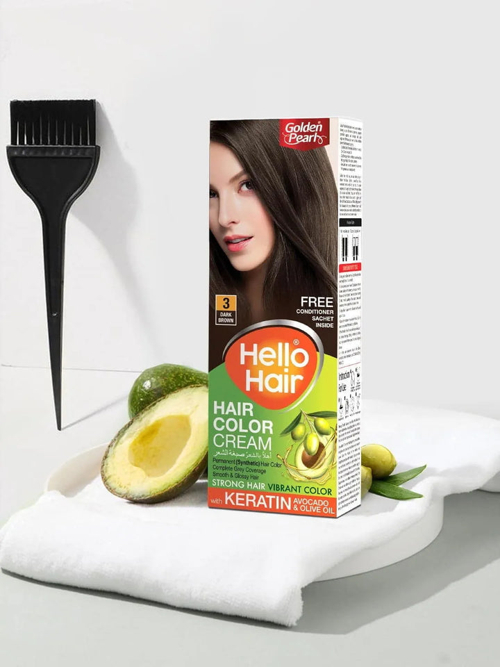 Golden Pearl Pakistan Hello Hair - Hair Color Dark Brown 3
