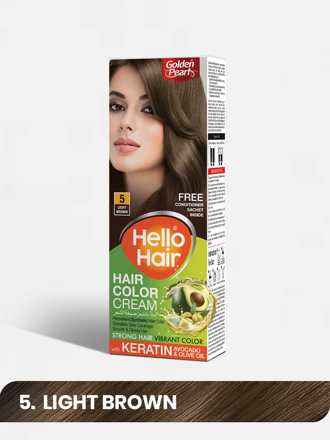 Golden Pearl Pakistan Hello Hair - Hair Color Light Brown 5