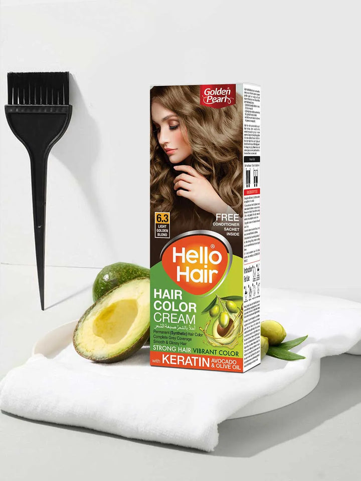 Golden Pearl Pakistan Hello Hair - Hair Color Light Golden Blond 6.3