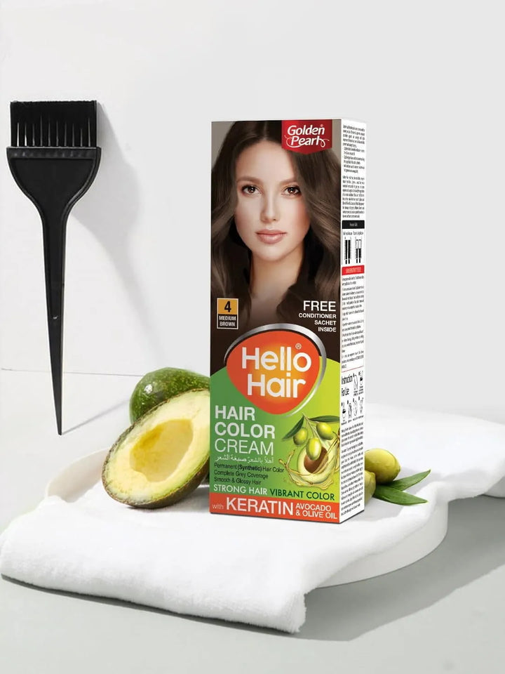 Golden Pearl Pakistan Hello Hair - Hair Color Medium Brown 4