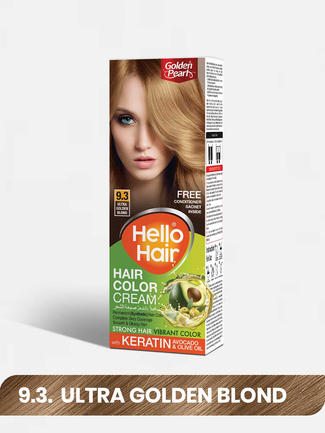 Golden Pearl Pakistan Hello Hair - Hair Color Ultra Golden Blond 9.3