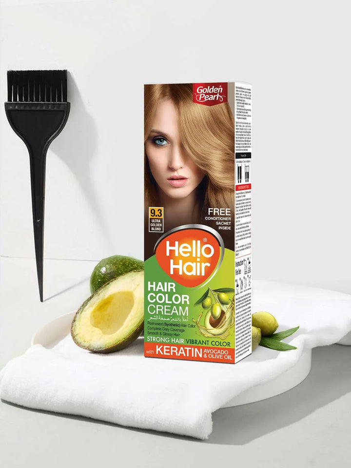 Golden Pearl Pakistan Hello Hair - Hair Color Ultra Golden Blond 9.3