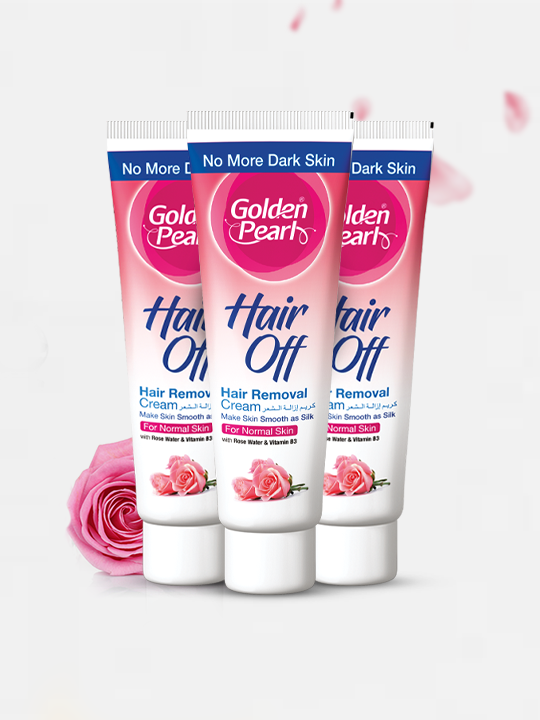 Golden Pearl Pakistan Pack of 3 Hair Off - Hair Removal Cream - Rose  Deal