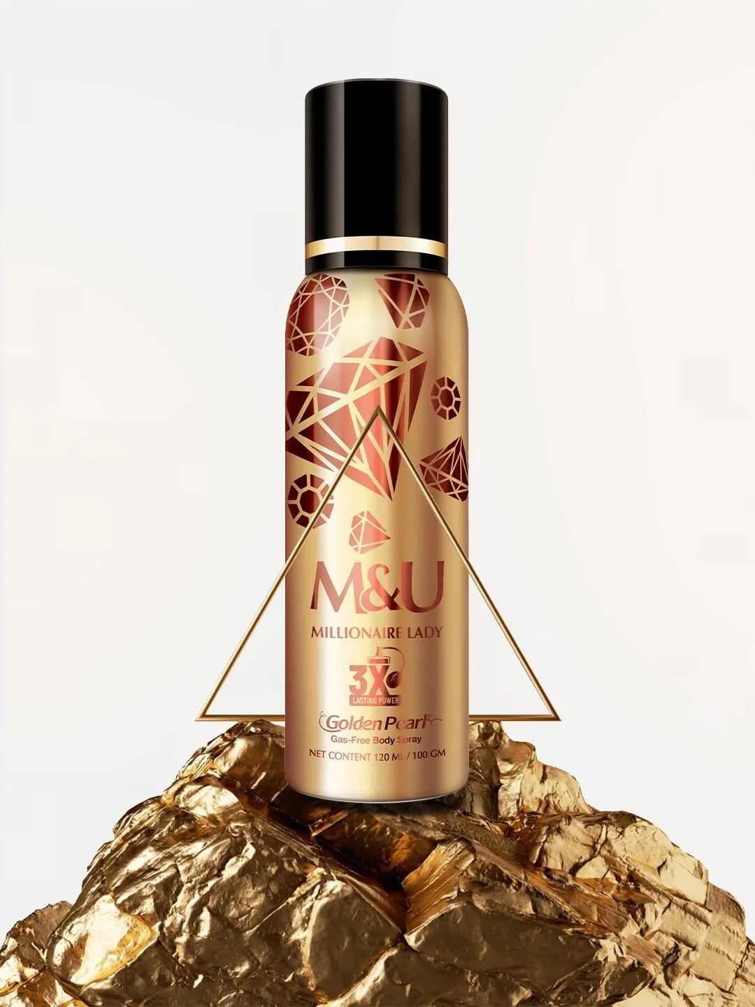 Golden Pearl Pakistan Millionaire Lady Gas Free Body Spray