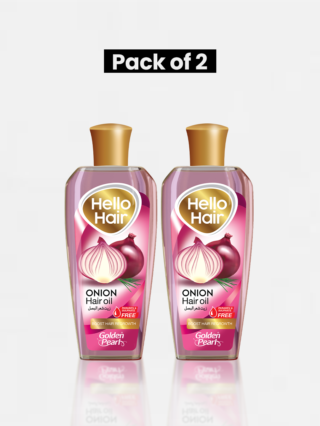 Pack of 2 Hello Hair Onion Herbal Oil