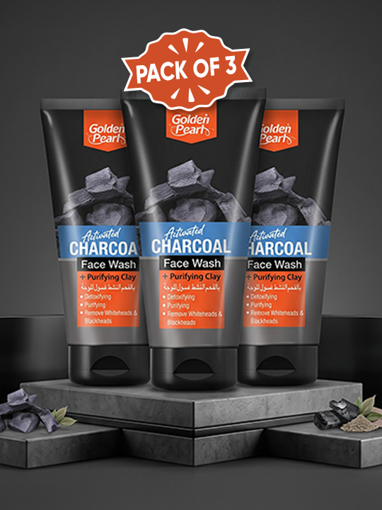 Pack of 3 Activated Charcoal Face Wash