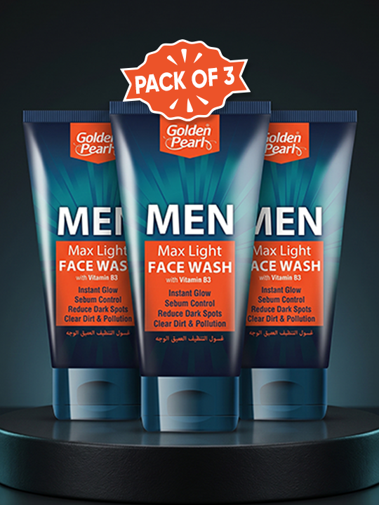 Pack of 3 Max Light Men Face Wash