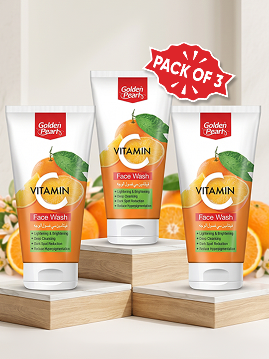 Pack of 3 Vitamin C Face Wash – Daily Brightening Cleanser