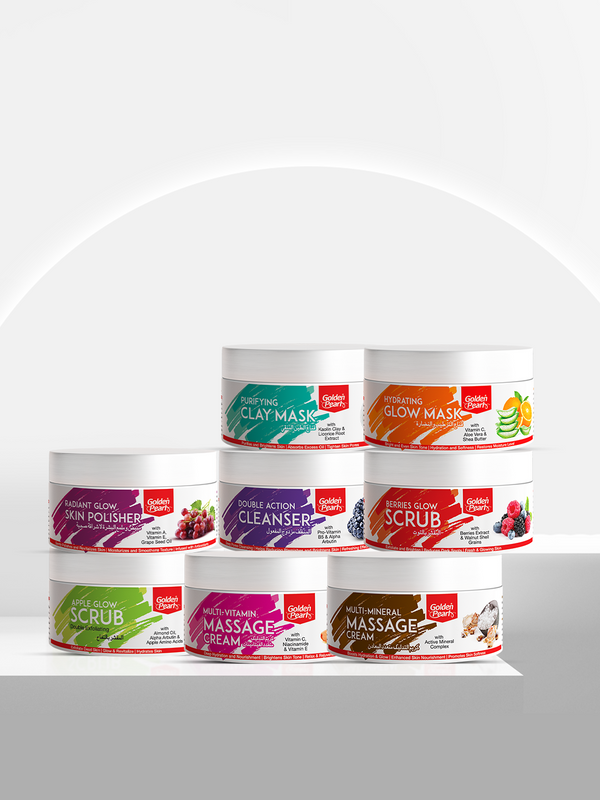 Golden Pearl 8-in-1 Facial Bundle 75 ml Jars