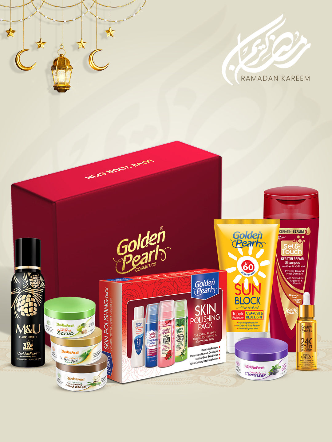 Golden Pearl Pakistan Ramadan Skin Hydrate Box