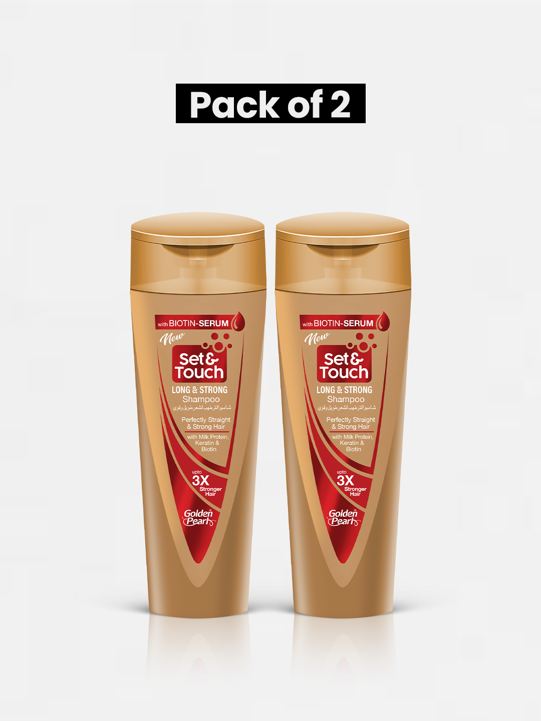 Pack of 2 Set and Touch Shampoo - Long and Strong Shampoo