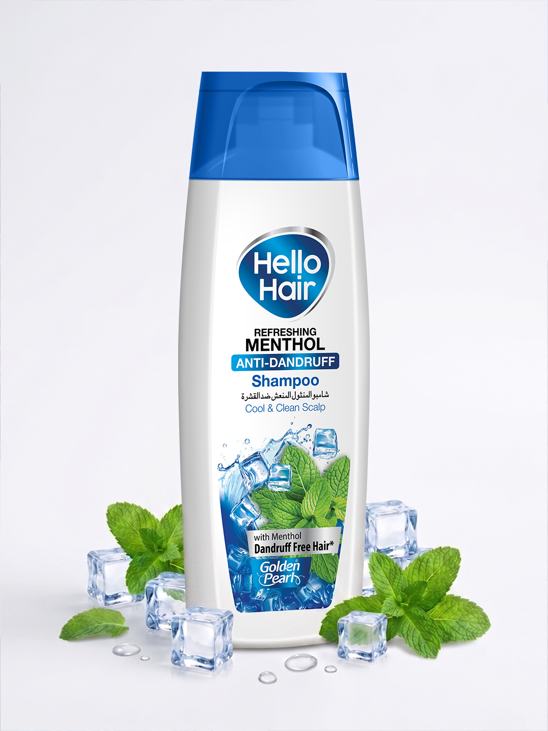 Hello Hair Refreshing Menthol Anti-Dandruff Shampoo – Cooling Dandruff Control for Fresh &amp; Clean Scalp