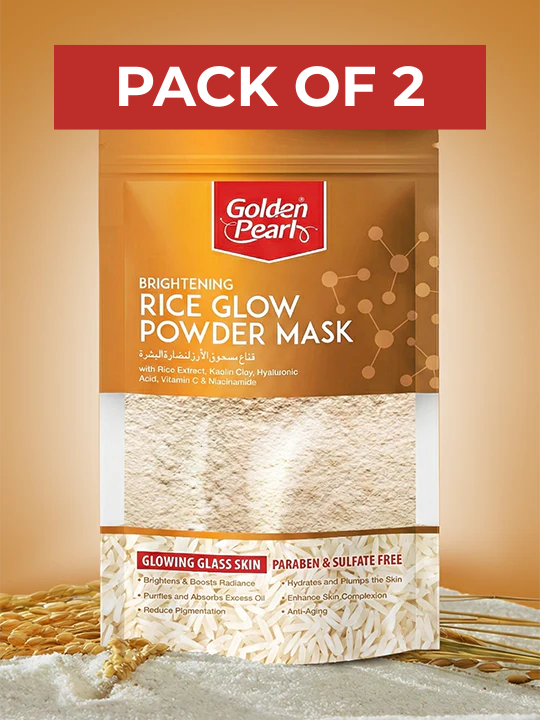 Pack of 2 Brightening Rice Glow Powder Mask