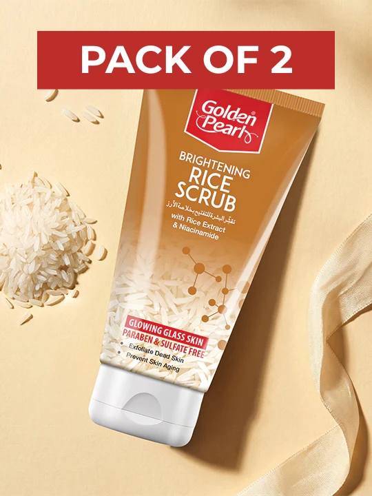 Pack of 2 Brightening Rice Scrub